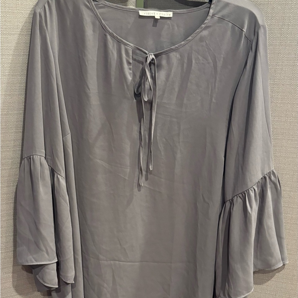 Gray blouse